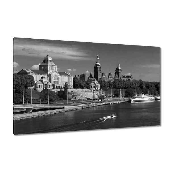 Obrazy 120x70 Černobílé Štětín