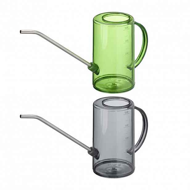 Relaxdays KONEV Šedá Zelená 2dílná-sada 1 L plast