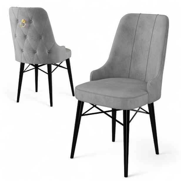 Sada židlí (4 kusy) Pare - Grey, Black