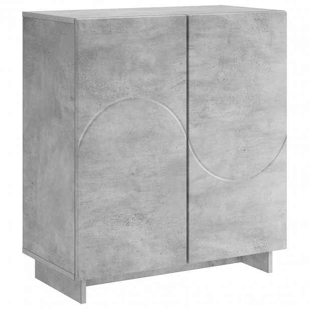 vidaXL Komoda Betonově šedá 67 x 34,5 x 75 cm kompozitní dřevo