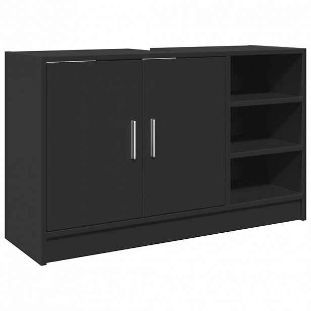 vidaXL Skříňka pod umyvadlo černá 63 x 39 x 55 cm kompozitní dřevo