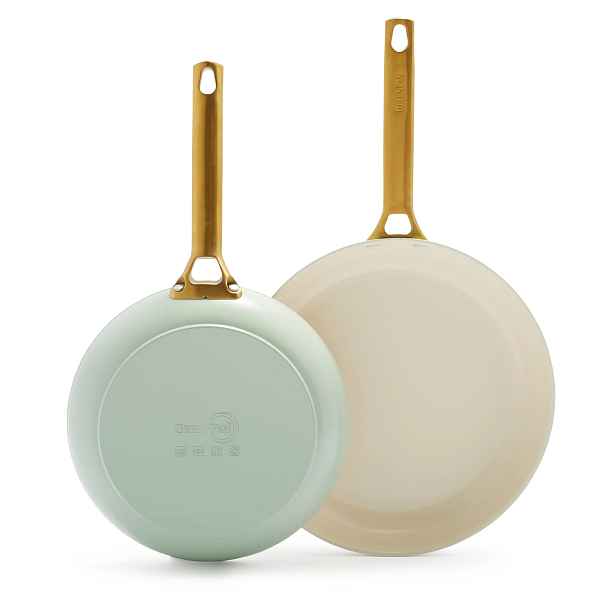 GreenPan Sada 2 nepřilnavých keramických pánví Padova 20 + 26 cm, pastelově zelená CC008488-001