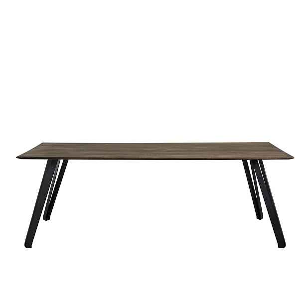 Jídelní stůl 220x100 cm Muubs SPACE SMOKED - tmavě hnědý