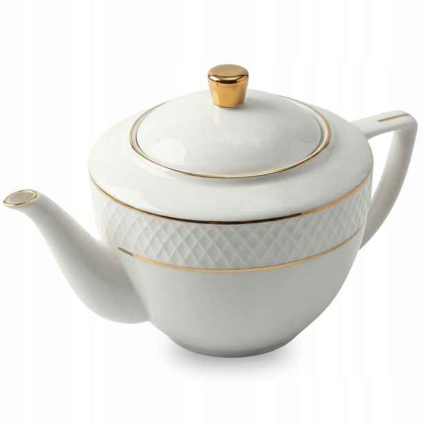 Porcelánová konvice se sítkem na čaj Imbryk Wilmax 900 ml