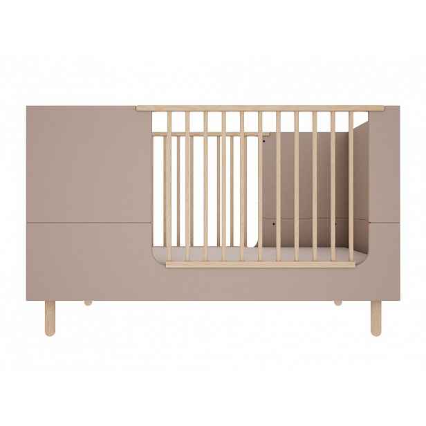 Rostoucí dětská postýlka BASIC 70x140 cm Zvolte barvu: Mocca