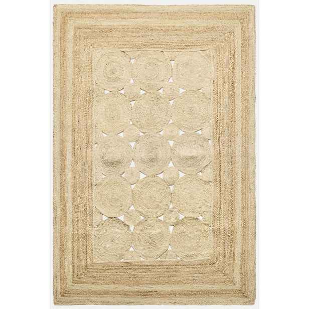 Ručně vázaný kusový koberec Noor J 35 Natural, 120x170, béžová, chodba / předsíň, Diamond Carpets India