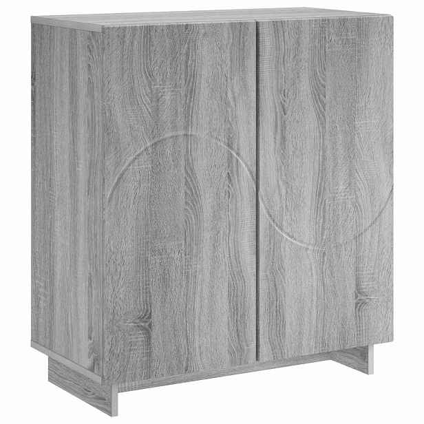 vidaXL Komoda Šedý Sonoma 67 x 34,5 x 75 cm kompozitní dřevo