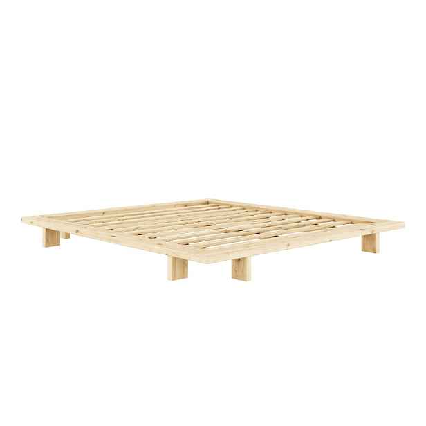 Dvoulůžková postel z borovicového dřeva s roštem 180x200 cm Japan – Karup Design