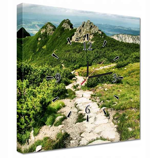 Nástěnné hodiny 40x40 Hory Tatry