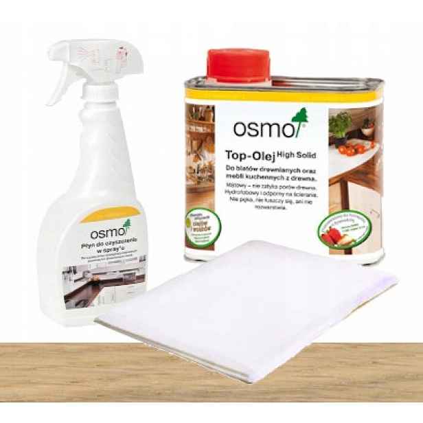 Osmo Sada Top olej, čisticí prostředek, hadřík