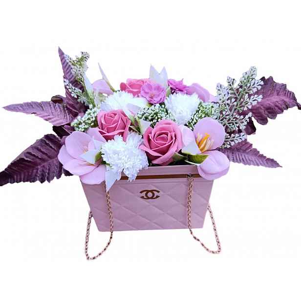 Květinový Box Premium Mýdlové Květy Kytice Jako Dárek K Narozeninám Valentýna