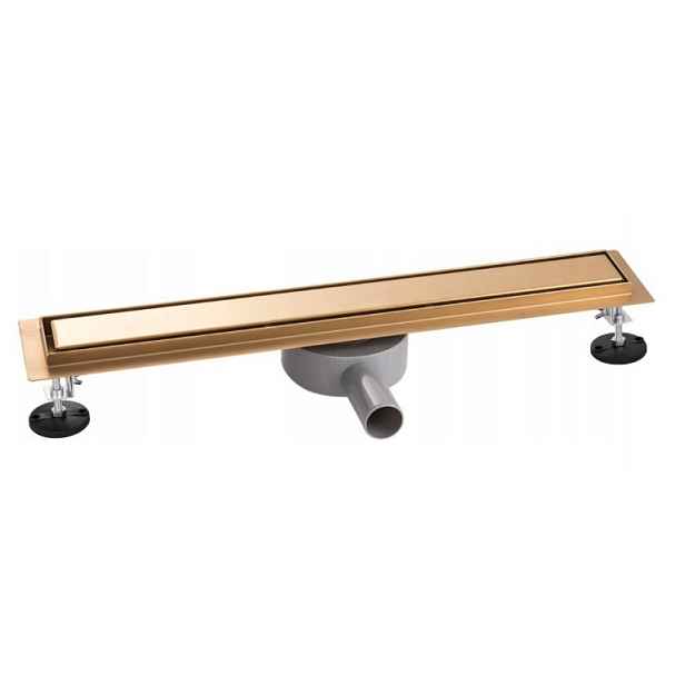 Lineární Odtok 80 CM Zlatá Nerezová Ocel Sifon 360 Premium
