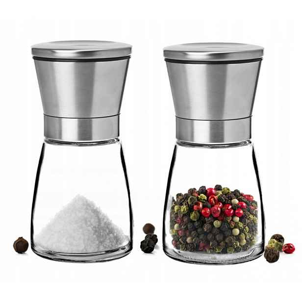 Ruční Mlýnek Na Sůl A Pepř Sada 2 Kusů