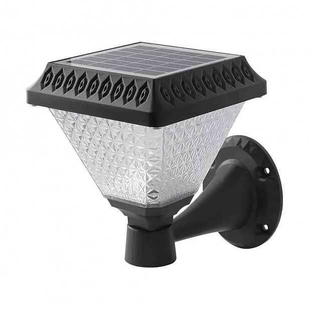 V-tac Solární zahradní nástěnné svítidlo s dálkovým ovládáním 3v1 IP44 čtverec VT-972 3000-6400K