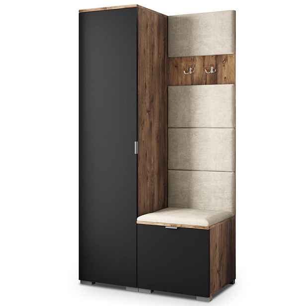 MASSENO MODERNÍ PŘEDSÍŇOVÁ SKŘÍŇ LORI, 95/181/51 cm, dekor dub