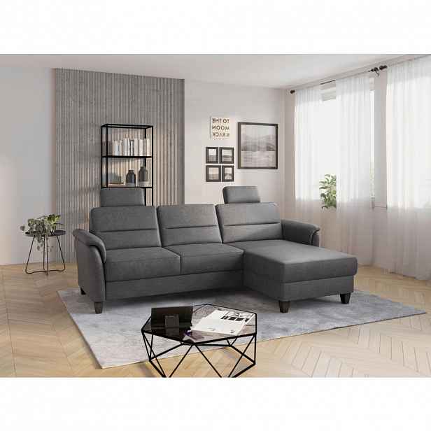 Sit & More ROHOVÁ SEDAČKA, textil, antracitová
