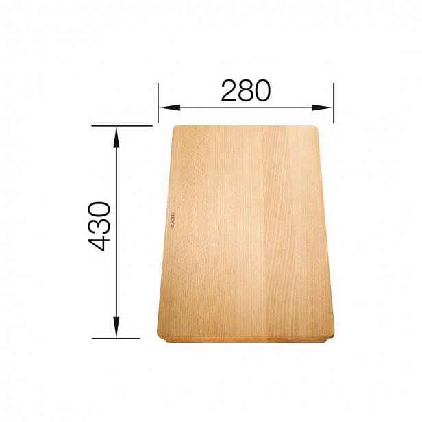 Blanco - Krájecí deska Subline, 280x430 mm, buk 514544