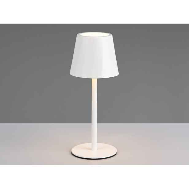 Nabíjecí LED stolní lampička Diaz, bílá