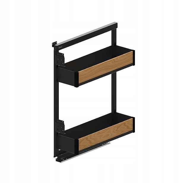 Podstolový nákladní koš Rejs Maxima Puro mini boční pro skříňku 200 mm, montáž