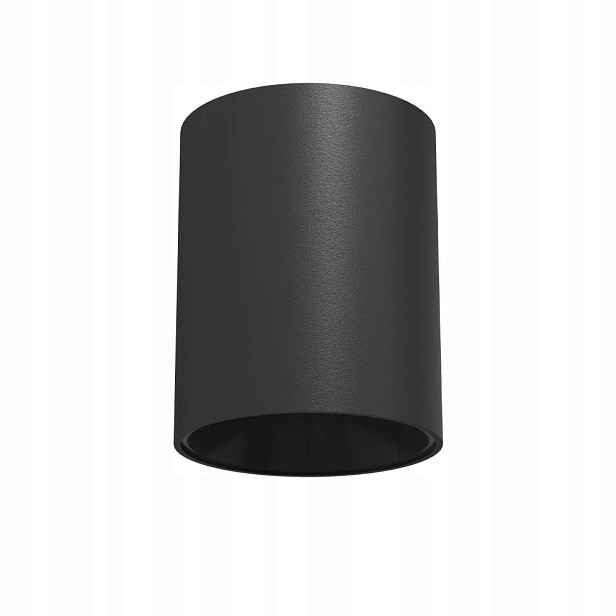 Stropní bodové svítidlo černé kulatý, minimalistické, do obývacího pokoje Brosline