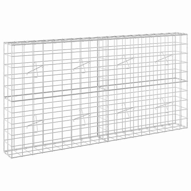 vidaXL Gabion s drátem 5 mm a síťkou 10x10 cm 200x20x100 cm