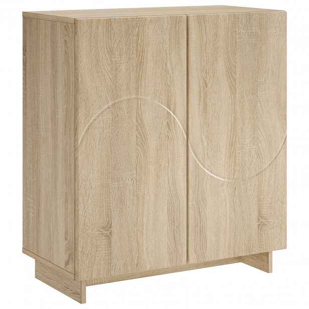 vidaXL Komoda Dub sonoma 67 x 34,5 x 75 cm kompozitní dřevo