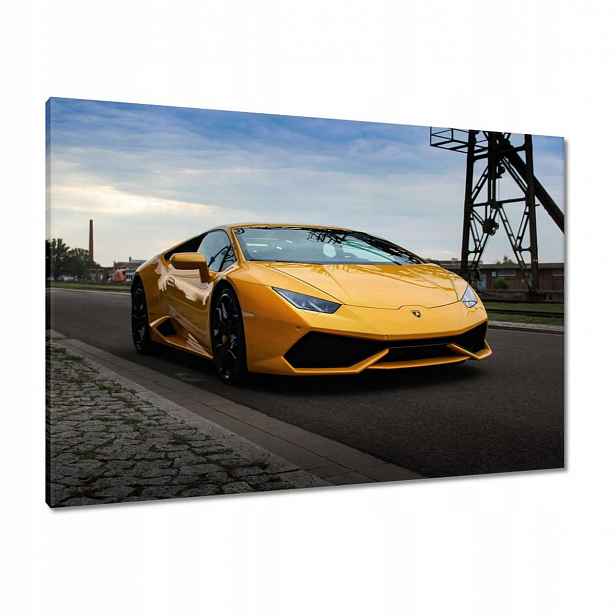 Obrazy 100x70 Žlutý sportovní automobil
