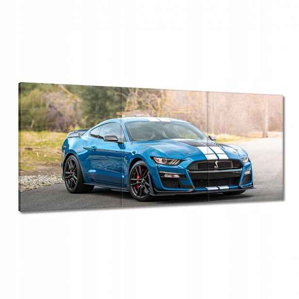 Obrazy 150x70 Modrý Ford Mustang