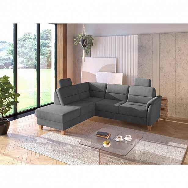 Sit & More ROHOVÁ SEDAČKA, textil, šedá