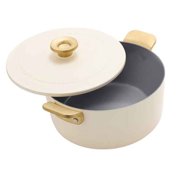 GreenPan Hrnec s nepřilnavým keramickým povrchem na pomalé vaření, Stanley Tucci, Ø 26 cm / 6,5 l, krémová CC007806-004