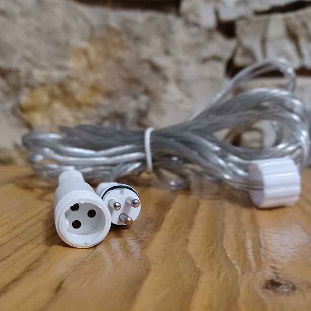 Hobby line prodlužovací kabel 3 m transparentní IP44