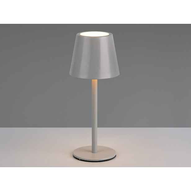 Nabíjecí LED stolní lampička Diaz, šedá