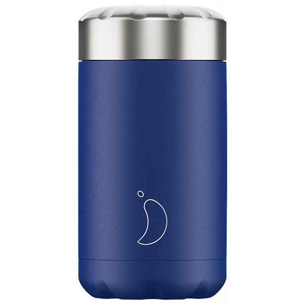 Termobox na jídlo Chilly's Bottles - matná modrá 500ml, edice Original