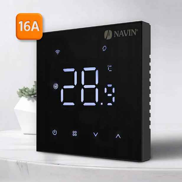 Termostat s Wi-Fi ovladačem Navin WT410 W-16A pro podlahové vytápění, č