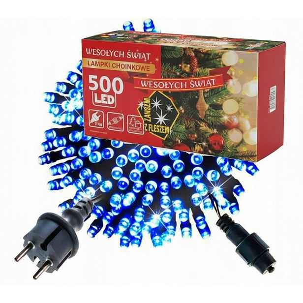 Vánoční Osvětlení Na Stromeček 500 Led Venkovní Hermetické Led Flash venkovní 35m