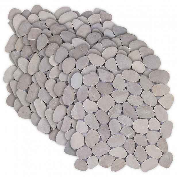 vidaXL Kameninové dlaždice Taupe 30 x 30 cm Říční oblázky