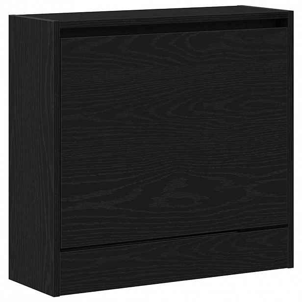 vidaXL Skříň na obuv 60 x 21 x 57 cm Kompozitní dřevo Černý dub