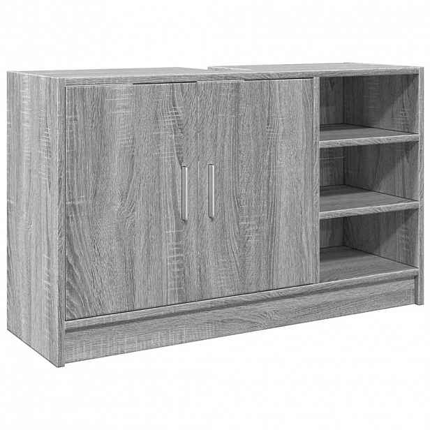vidaXL Skříňka pod umyvadlo šedá sonoma 90x29x55 cm kompozitní dřevo