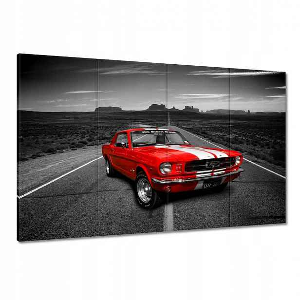 Obrazy 120x80 Červený Ford Mustang
