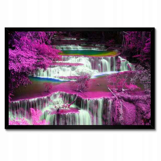 Plakáty v rámu 60x40 Fialový vodopád