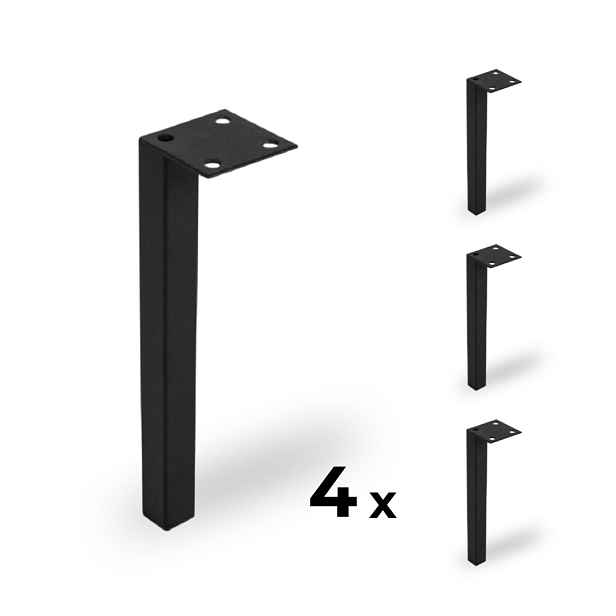 Elvisia Kovové nohy SIMPLE L-150 | černá 4ks