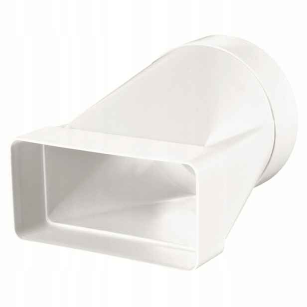 Spojka variabilních průřezů Vents 110x55 mm na kanál Fi 100 mm Pvc