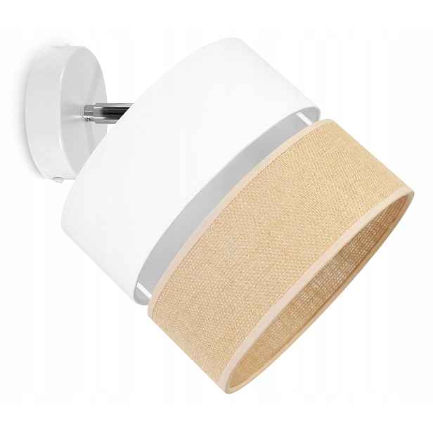 Stropní Svítidlo Nástěnné Svítidlo Juta 20 CM Bílá