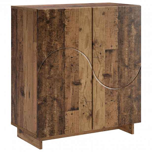 vidaXL Komoda Staré dřevo 67 x 34,5 x 75 cm kompozitní dřevo