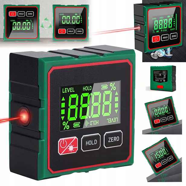 Digitální LCD Úhloměr S Magnetem, Úhloměr, Elektronická Vodováha