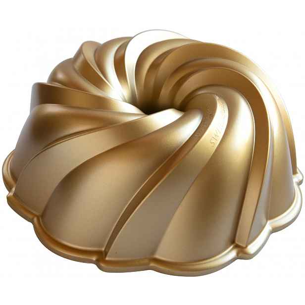 orma na bábovku Nordic Ware Swirl, zlatá, 2,4 l