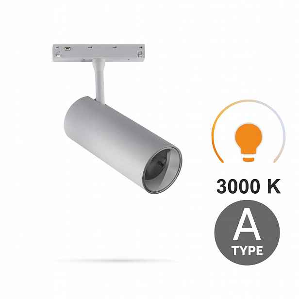 Reflektor Bílý Led Track 12W 3000K Teplý Typ A Smart Track 48VDC