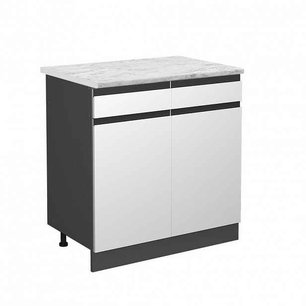 Vicco SPODNÍ SKŘÍŇKA KUCHYŇSKÉ LINKY R-Line Bílá 80 cm PD Mramor