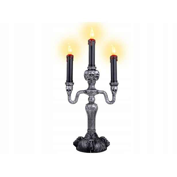 Dekorace stolu Svícen na Halloween Led 40 cm