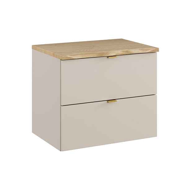 Zestaw meblowy Dalia Cashmere 60cm z blatem Nature Cremona Comad